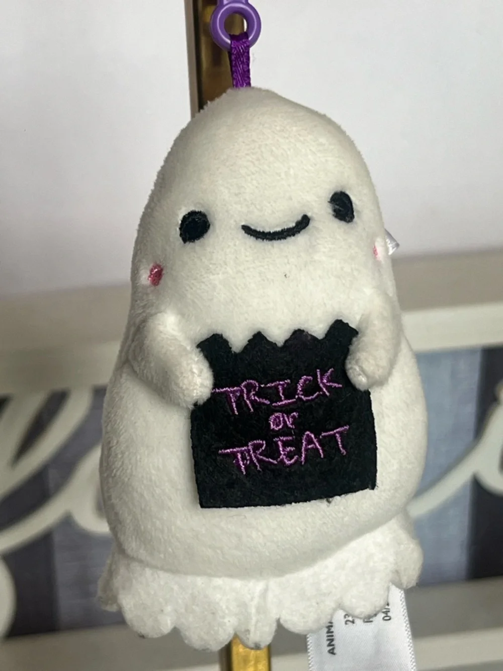 Plush Ghost Keychain
